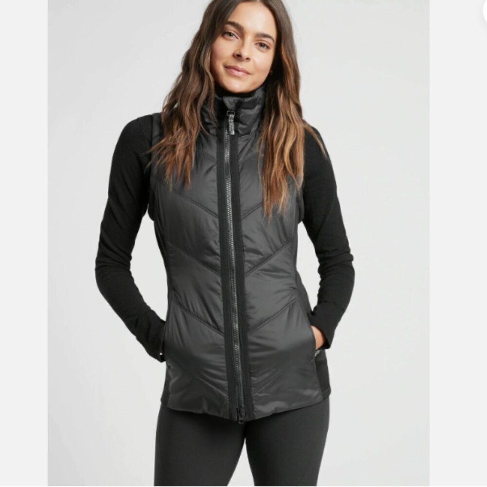 ATHLETA Rock Ridge PrimaLoft Vest Black Size Small
